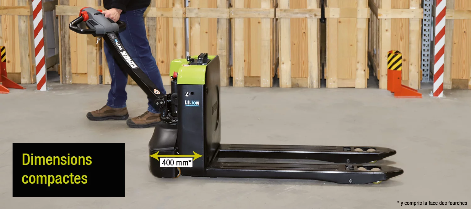 DIMENSION COMPACT | G3M Transpalettes électriques Lithium-Ion WPio15 Pont-à-Mousson 1